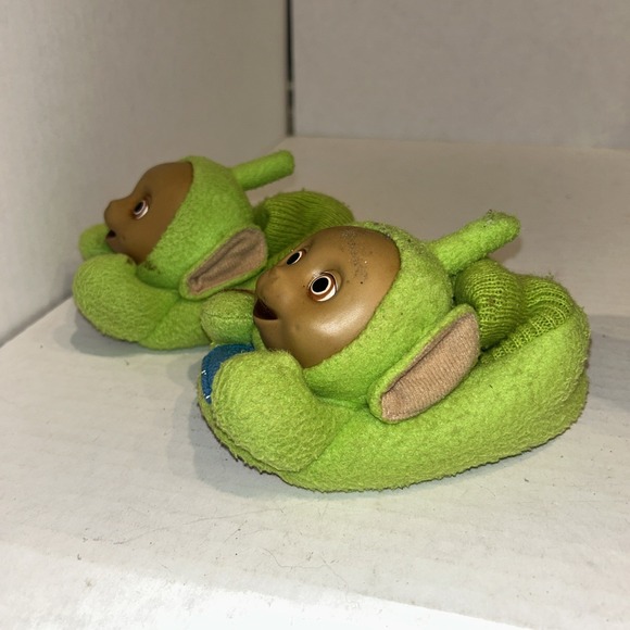 Vintage‎ Teletubbies DIPSY Green Toddler Slippers Costume 1999 Age 2-4 Medium C4 - Picture 2 of 4
